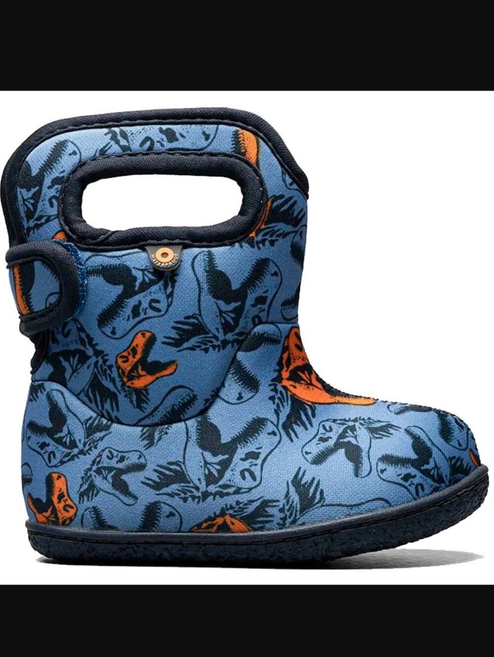 Bogs Toddler Blue and Orange Dino Pull-On Boots 5